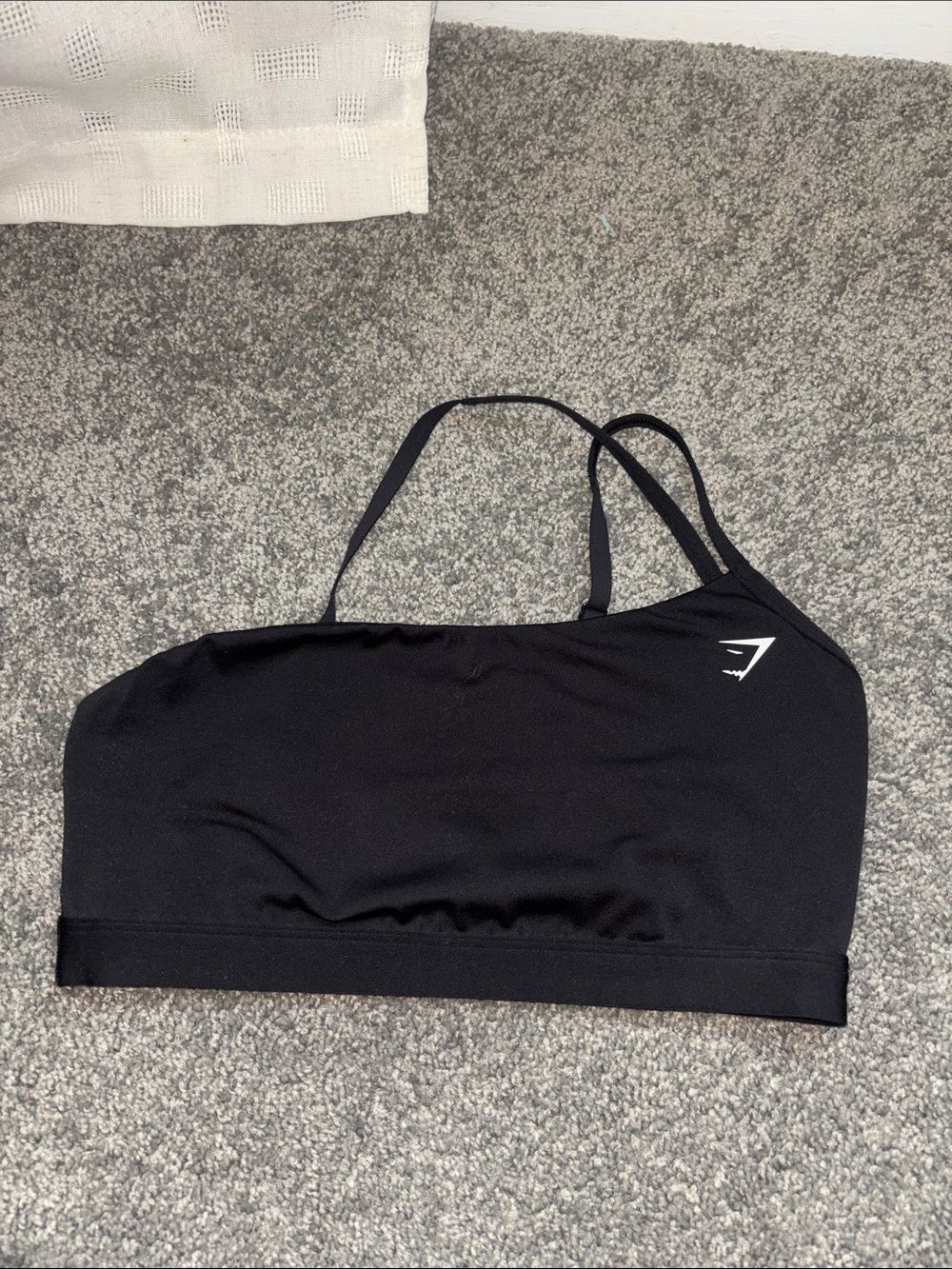 Gymshark Black One-Shoulder Sports Bra
